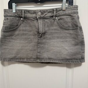Garage Charcoal Mini Skirt